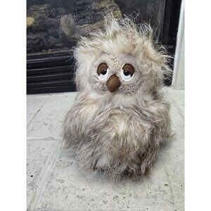 Jellycat Ania Owl Brown Cream 10" Soft Long Hair Toy Stuffed Animal